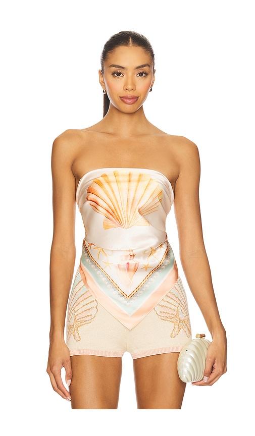 retrofete alivia top in peach.