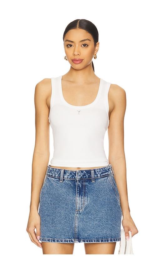 retrofete amani tank in white.