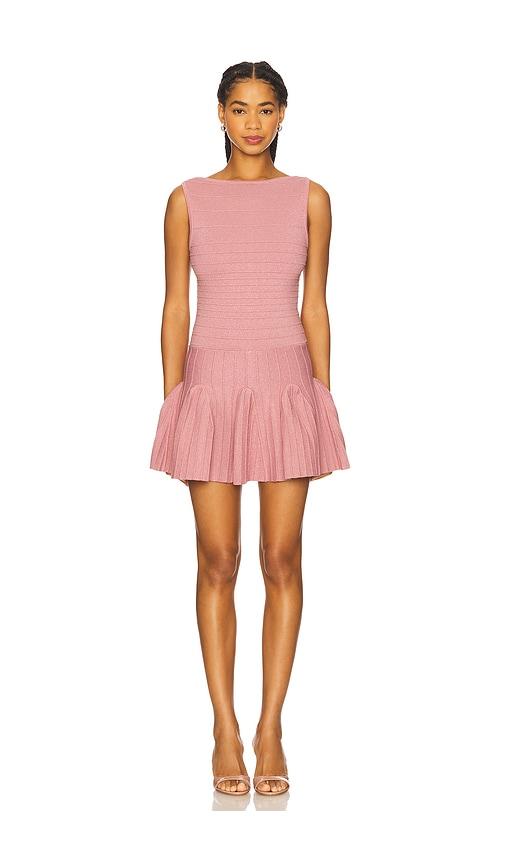 retrofete audrina knit dress in pink.
