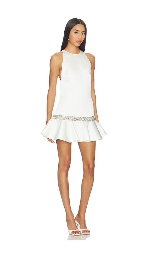 retrofete caelie dress in white.