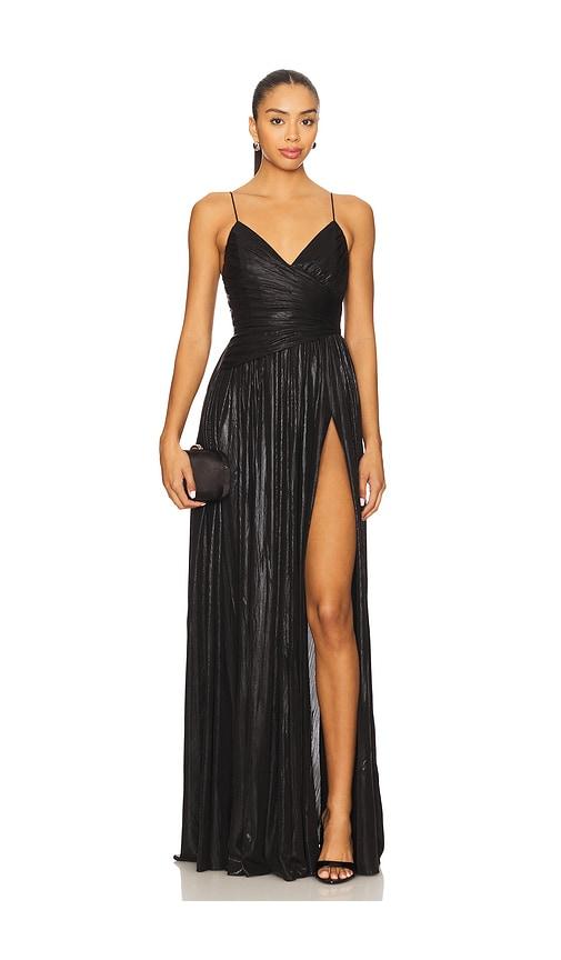 retrofete doss dress in black.