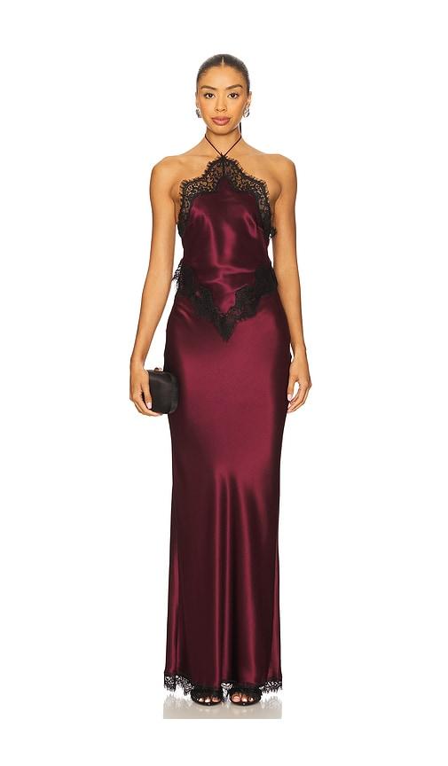 retrofete everly dress in red.