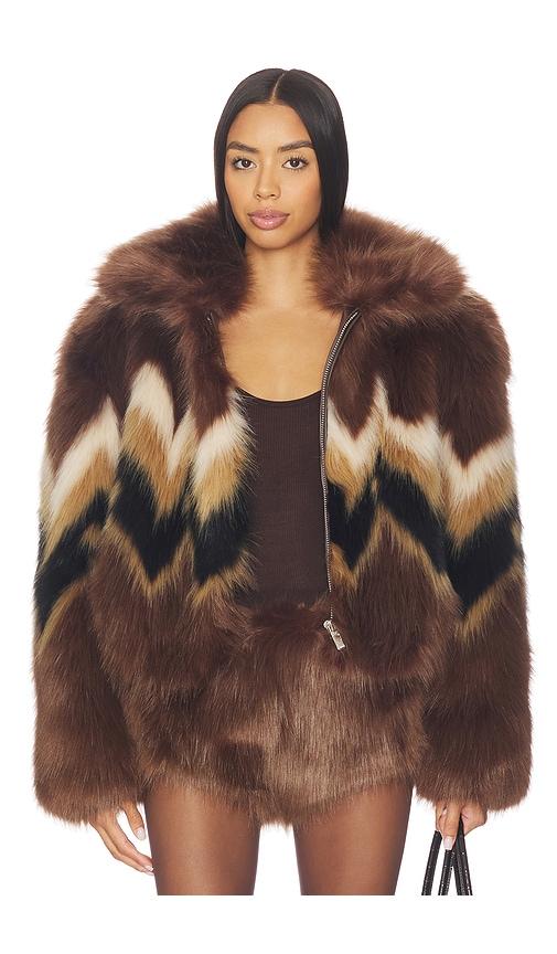 retrofete ismay bomber in brown.