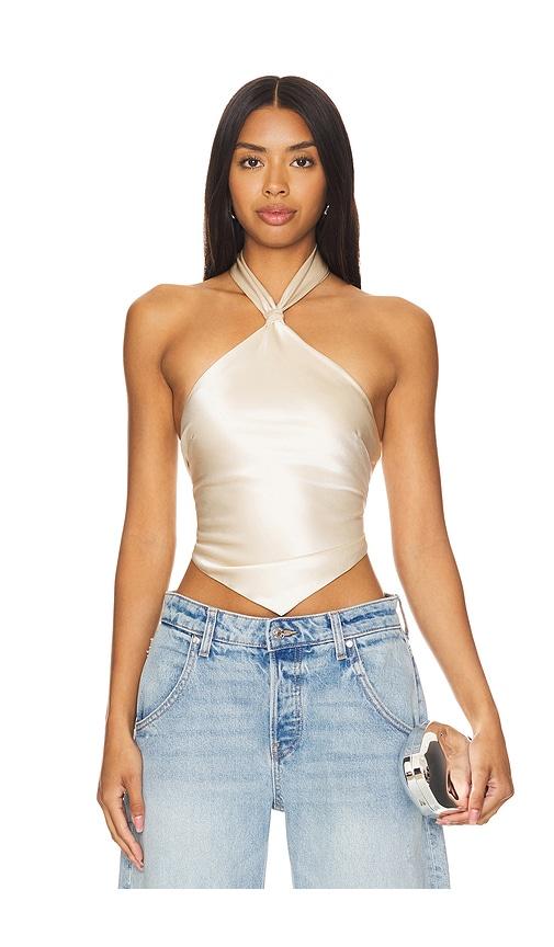 retrofete jamie top in cream.