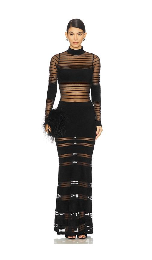 retrofete johanne dress in black.