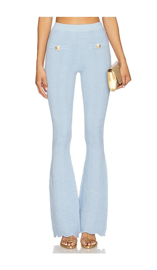 retrofete joliet knit pant in baby blue.