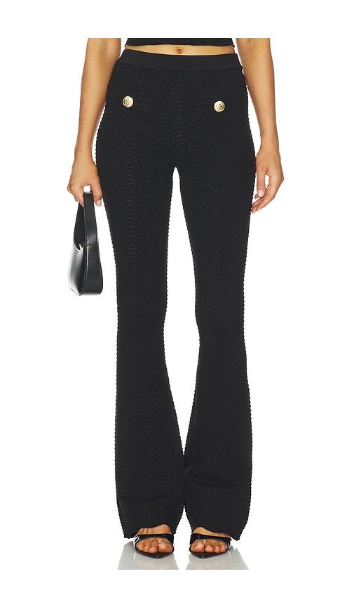 retrofete joliet knit pant in black.