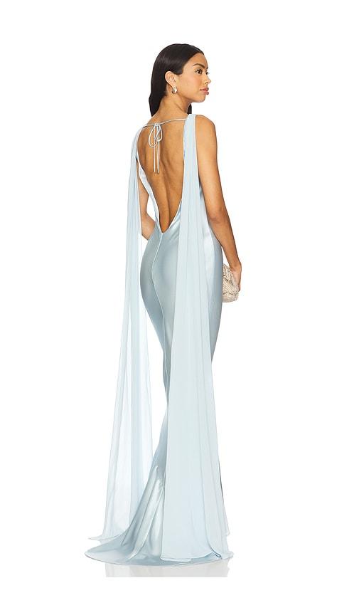 retrofete julia dress in blue.