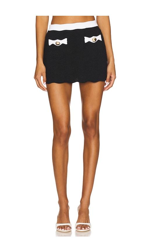 retrofete katanna knit skirt in black.