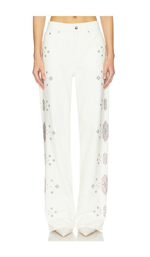 retrofete marinda jeans in white.