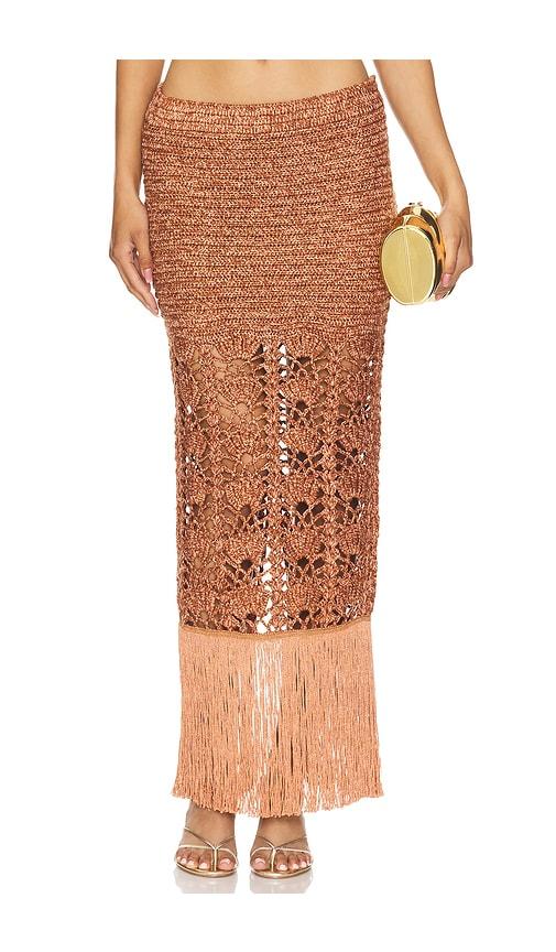 retrofete naida skirt in brown.