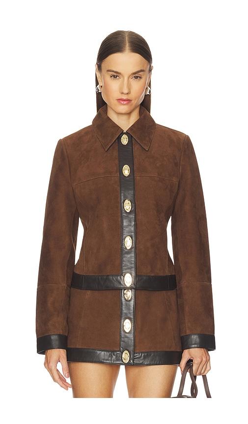 retrofete nanna jacket in chocolate.