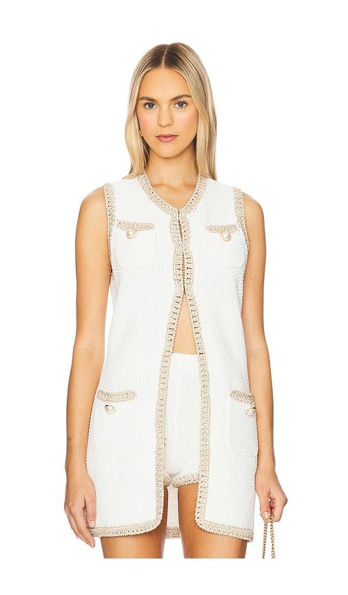 retrofete peppa vest in white.
