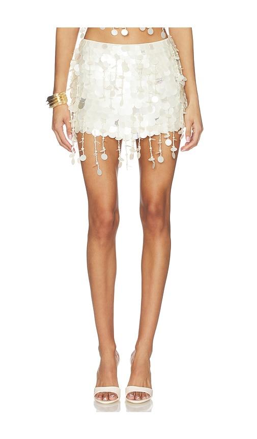retrofete rettie skirt in cream.