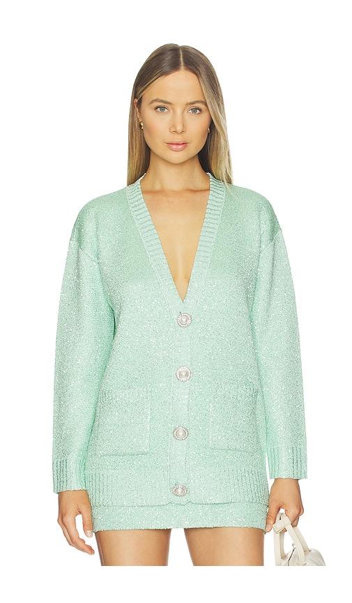 retrofete sana cardigan in mint.