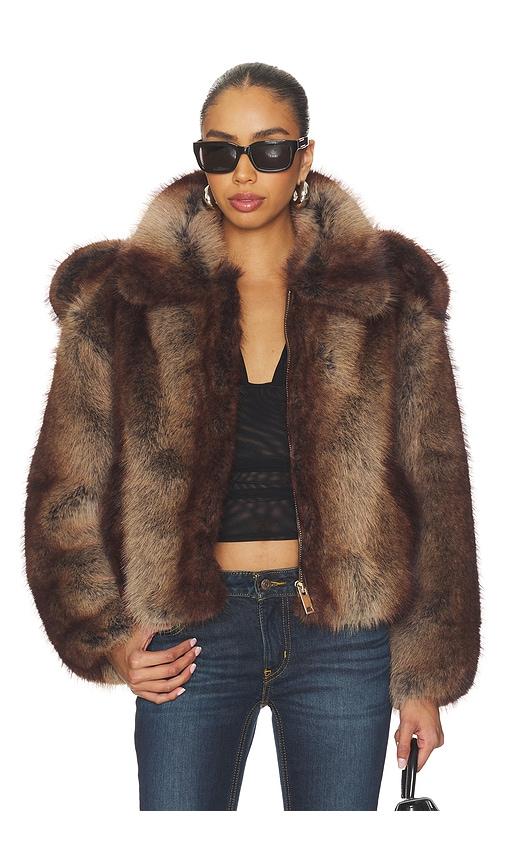 retrofete segrid bomber in brown.