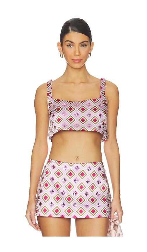 retrofete thalisa top in lavender.
