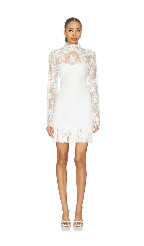 retrofete xylina mini dress in white.