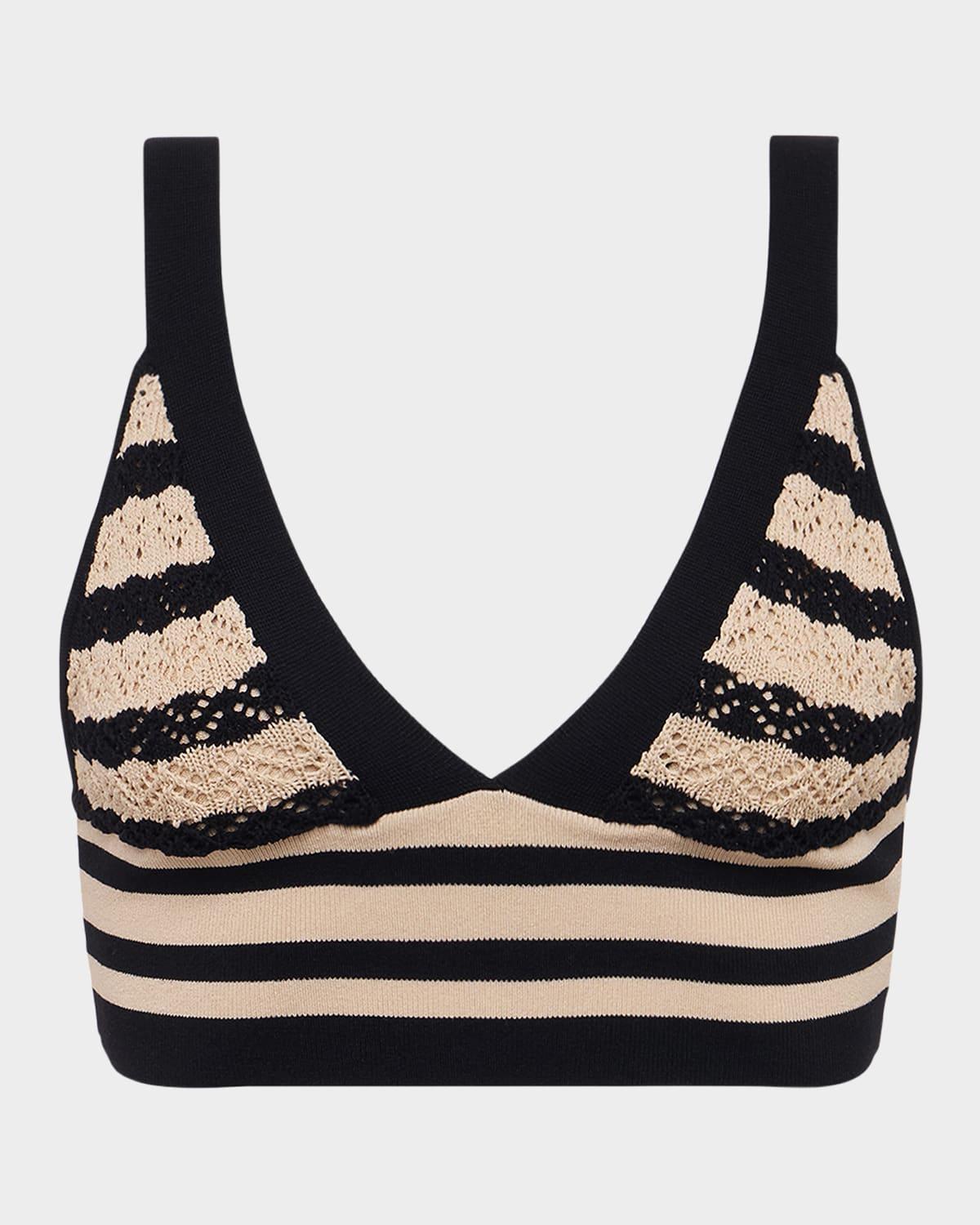 reverie pointelle knit bralette