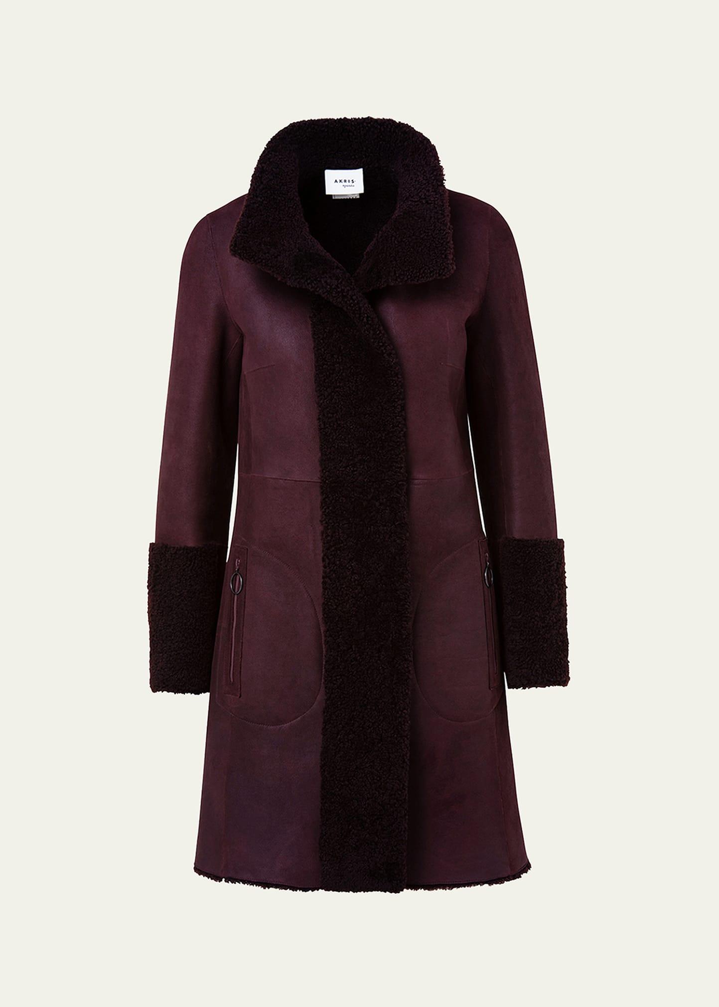 reversible lamb shearling coat