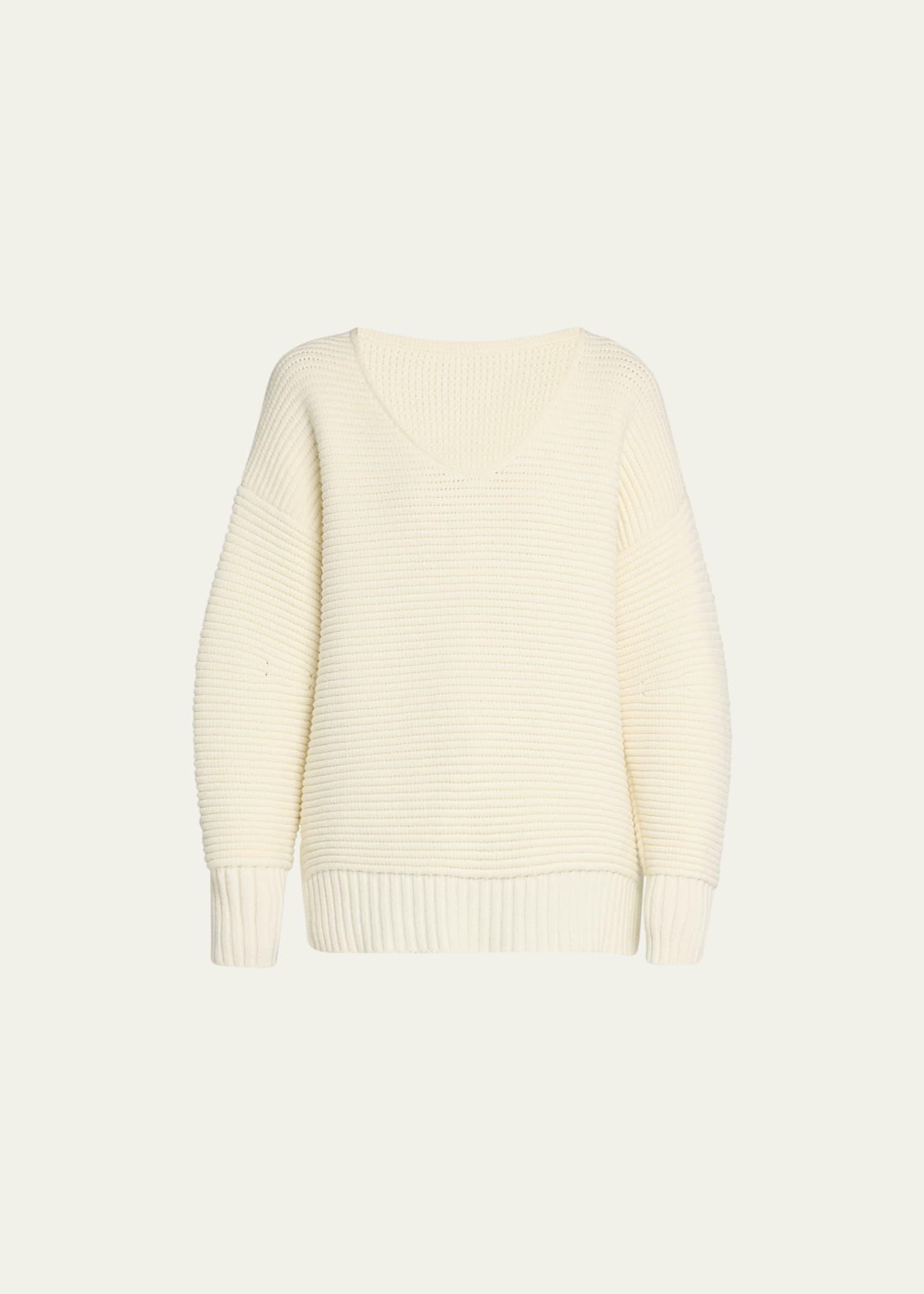 reversible ottoman chunky wool sweater