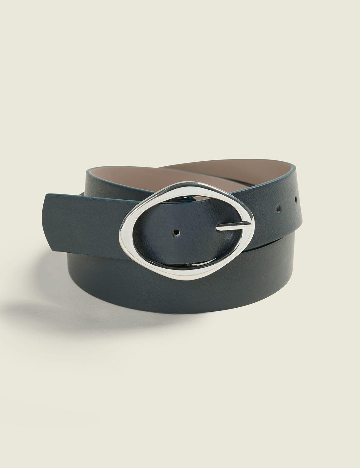 reversible oval buckle belt