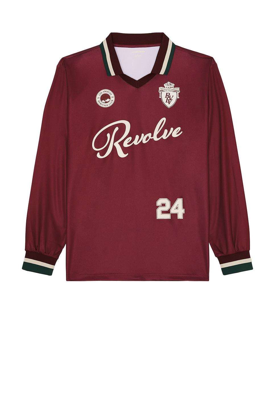 revolve jersey in maroom
