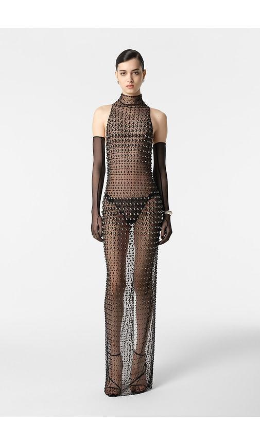 revolve los angeles jada gown in black.