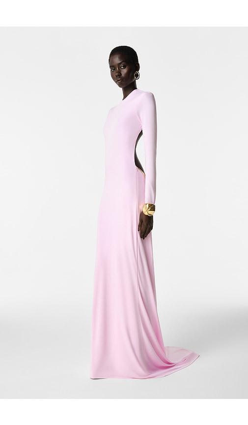 revolve los angeles vespera maxi dress in pink.