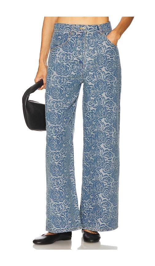 revolve x jj denim pants in blue.