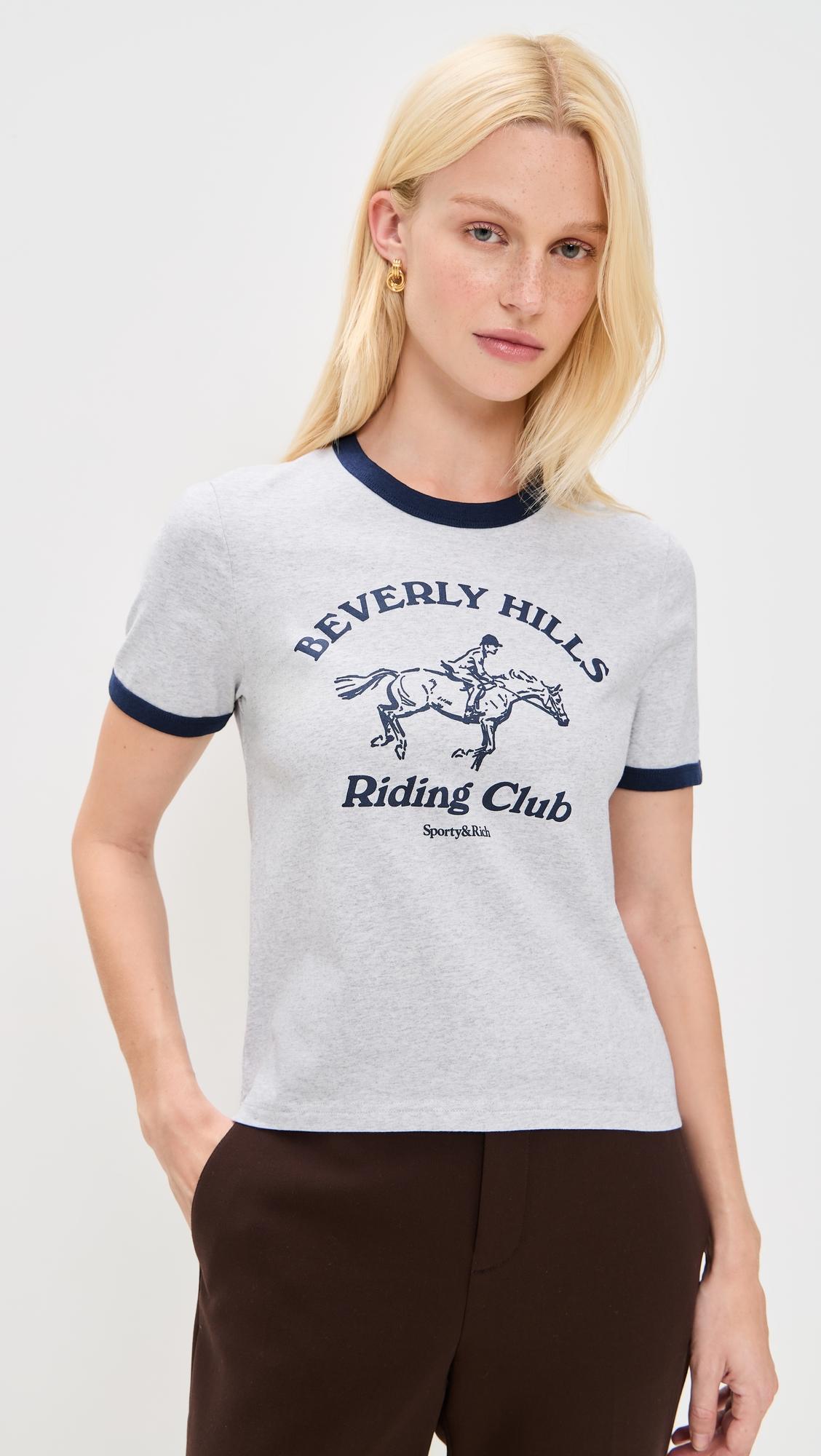 rh riding club ringer tee