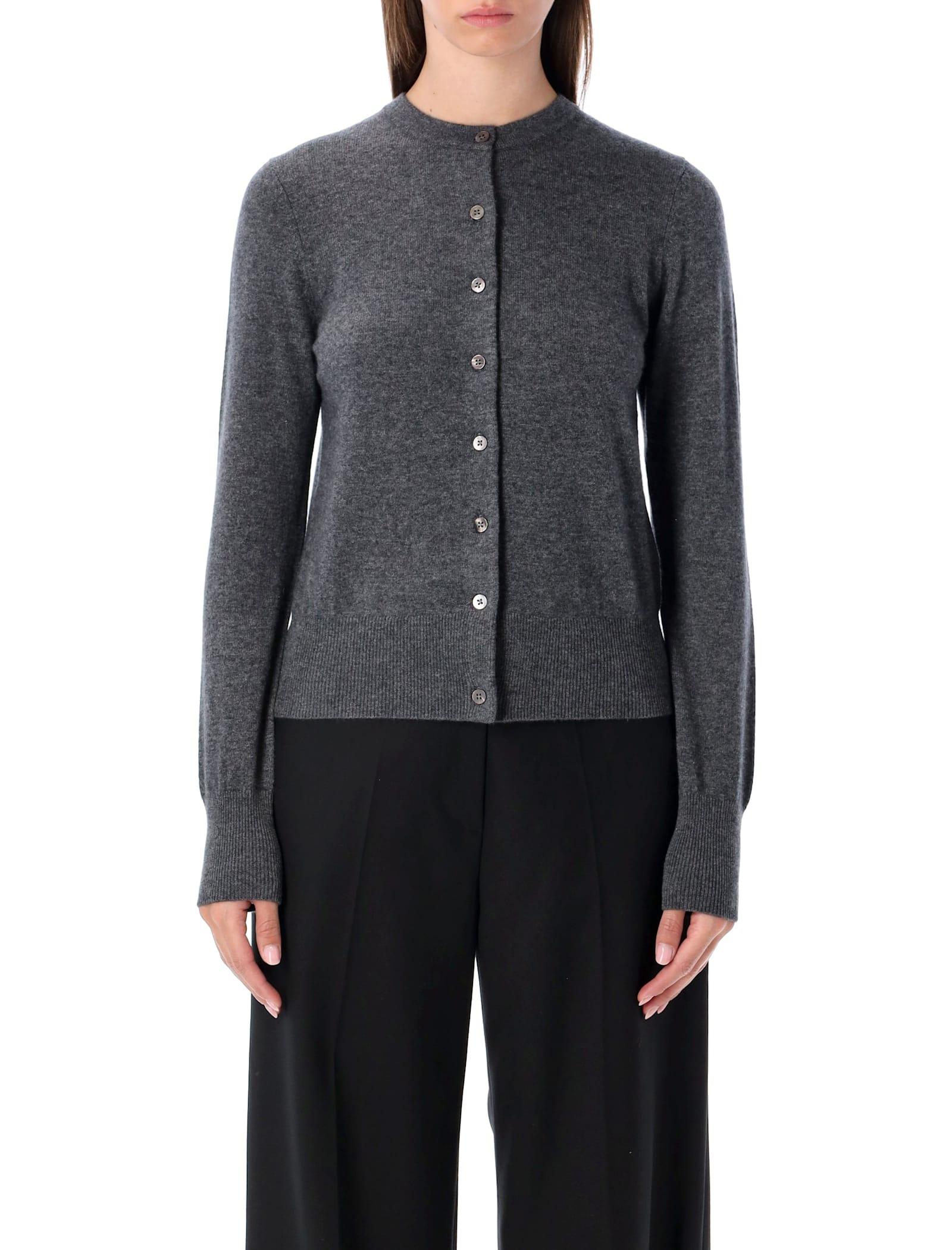 rhea costa rhea grey wool cashmere cropped cardigan