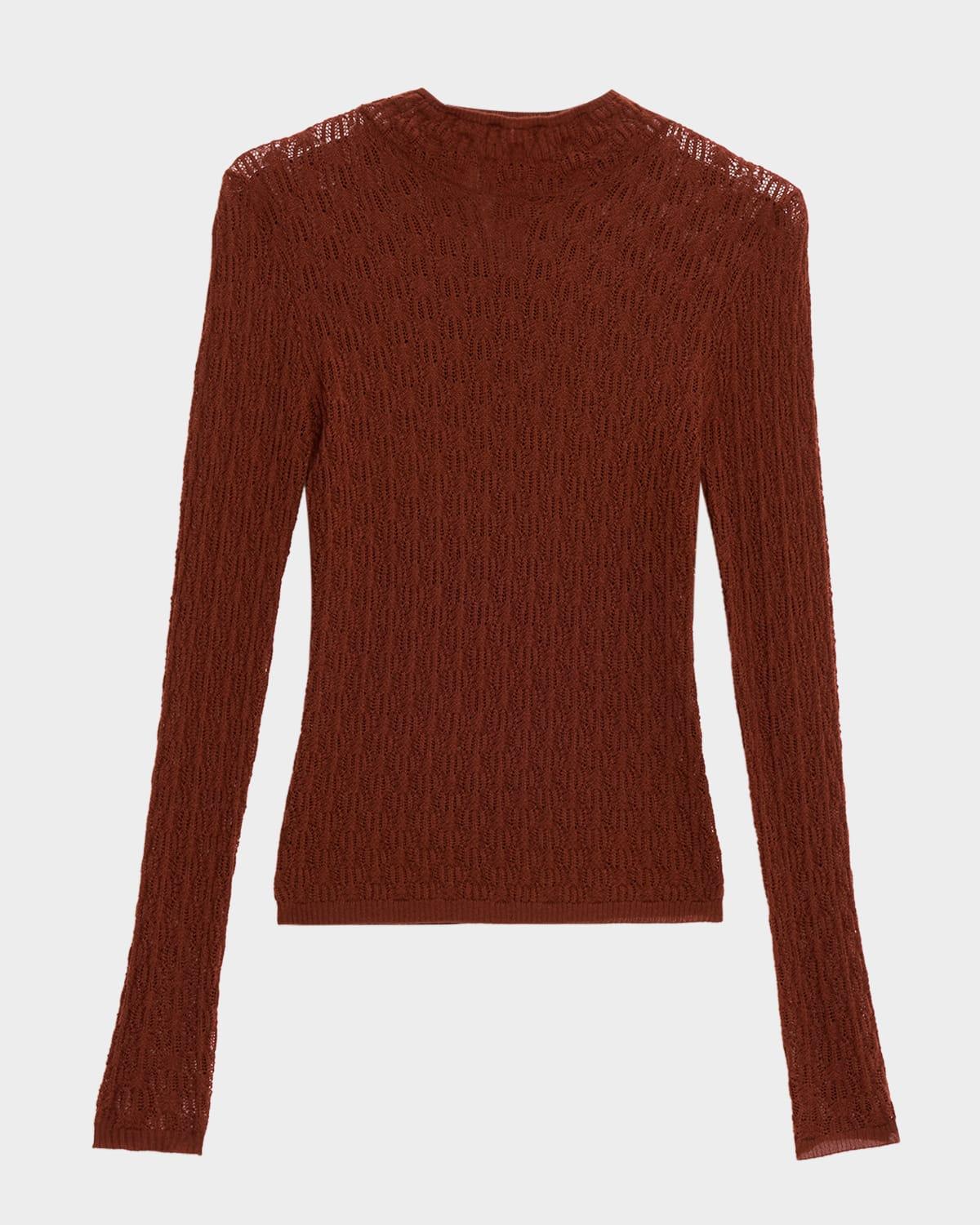 rhea knit mock-neck top