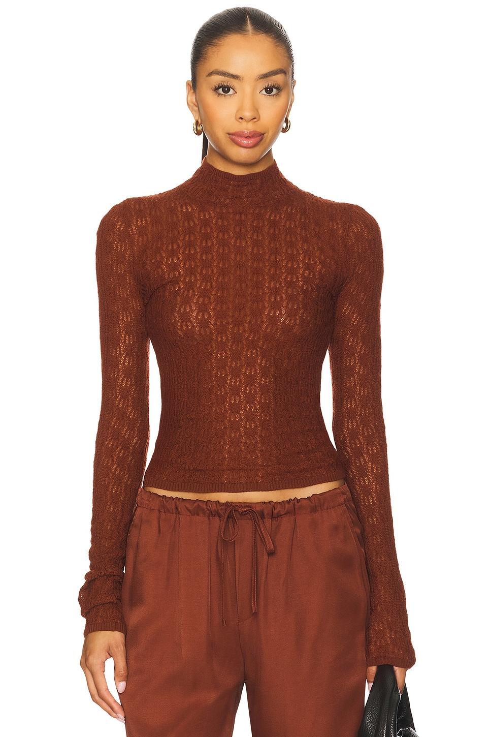 rhea longsleeve mock neck top