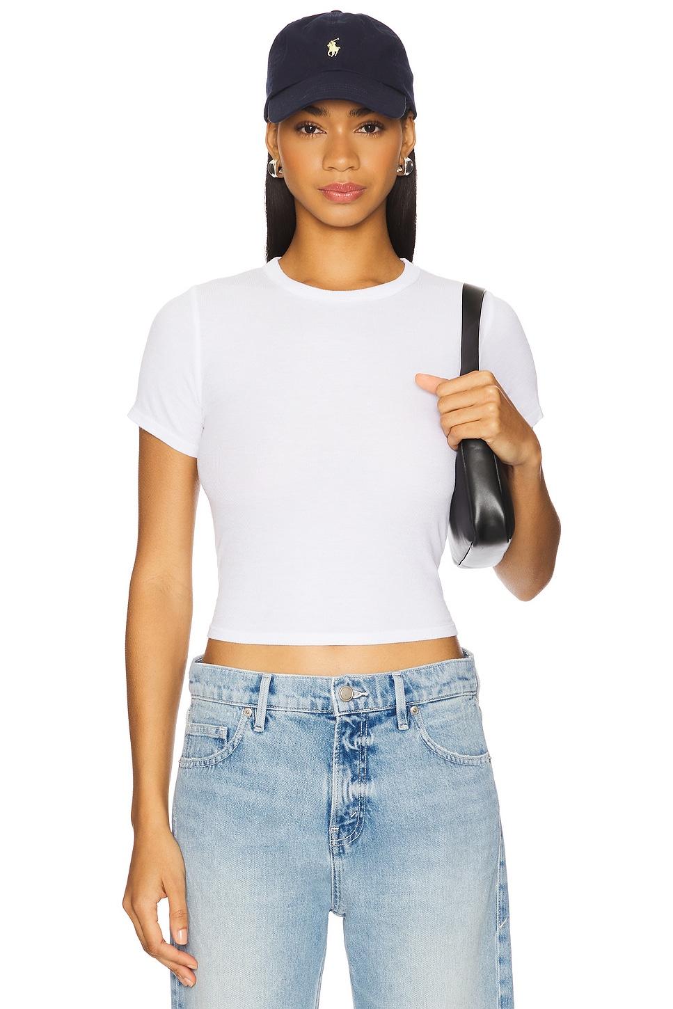 rhea short sleeve fitted top
