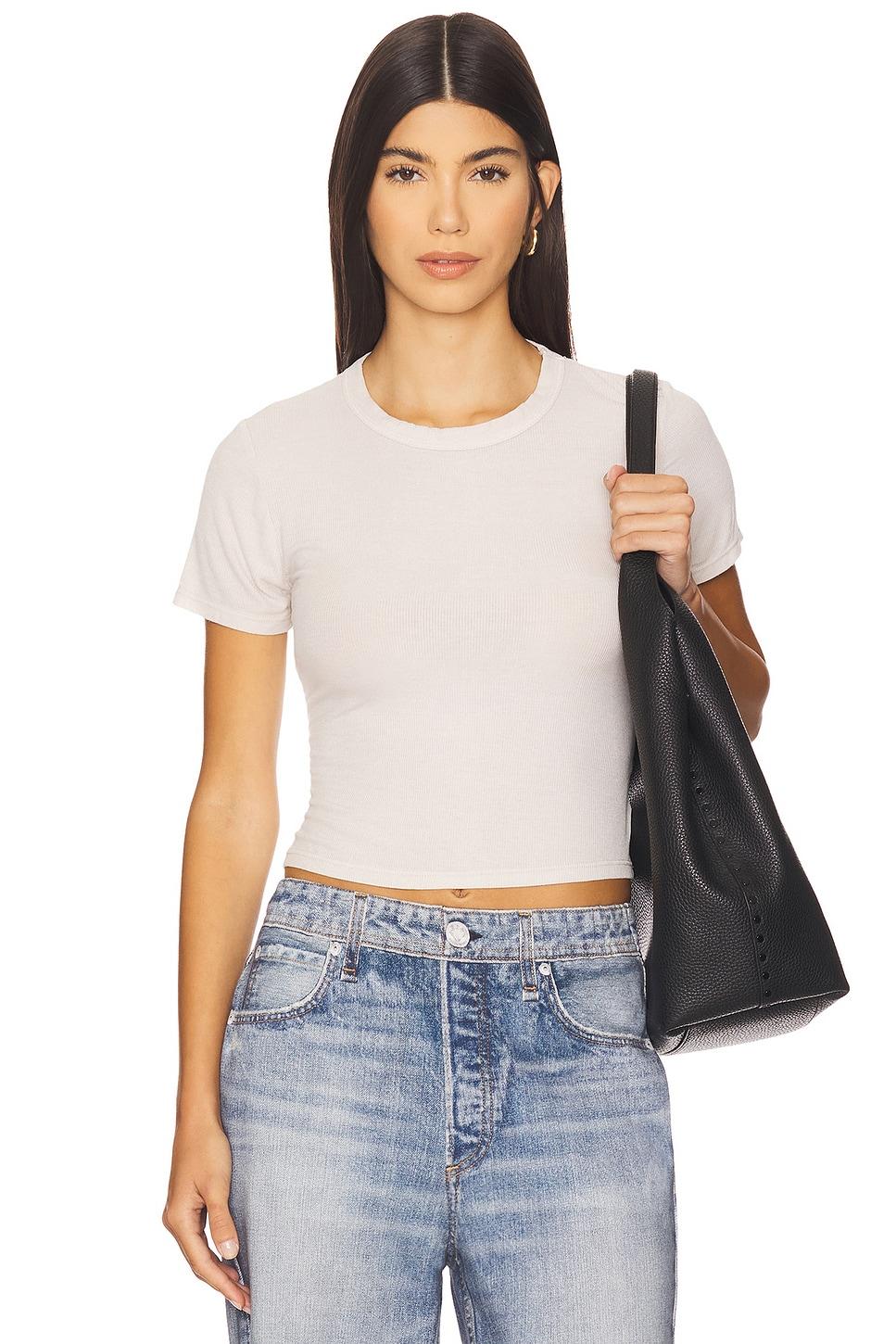 rhea short sleeve fitted top