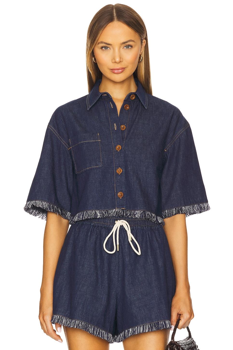 rhiannon fringe denim shirt