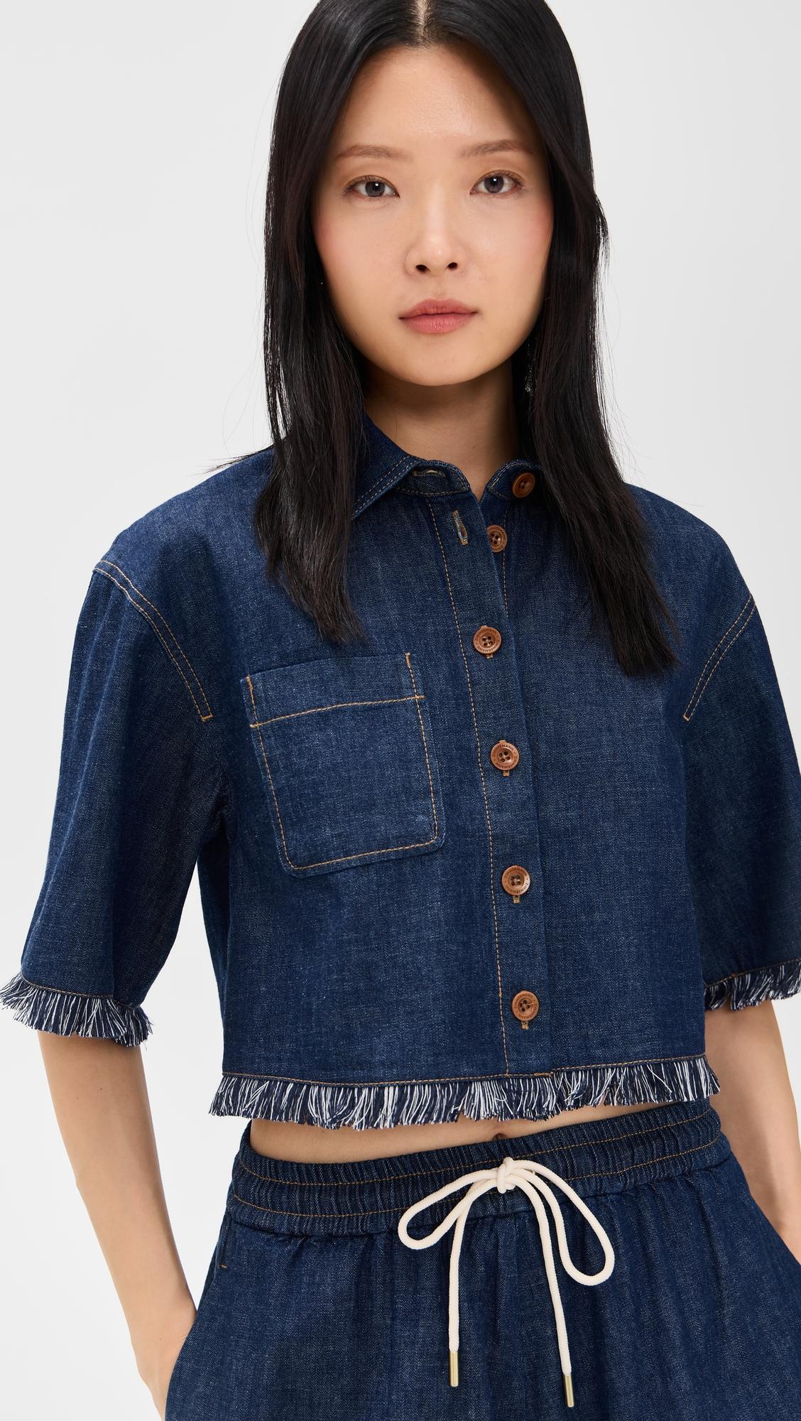 rhiannon fringe denim shirt