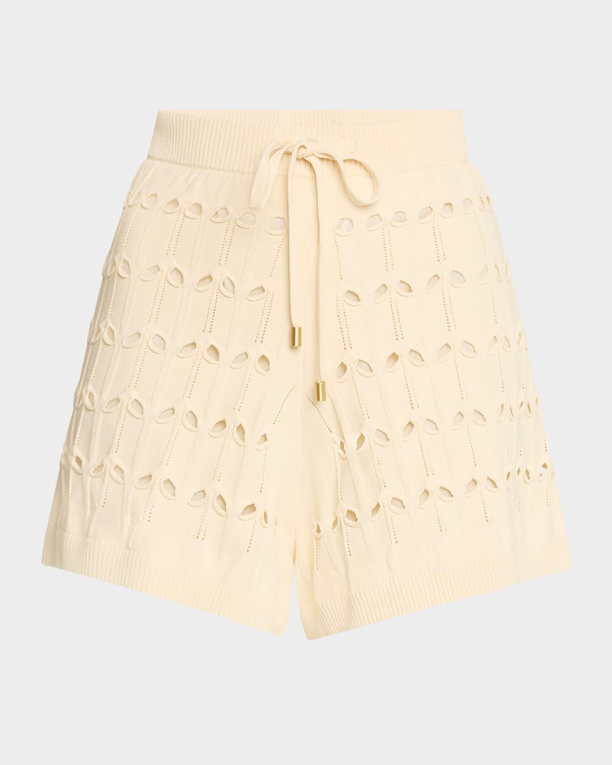 rhiannon pointelle drawstring shorts
