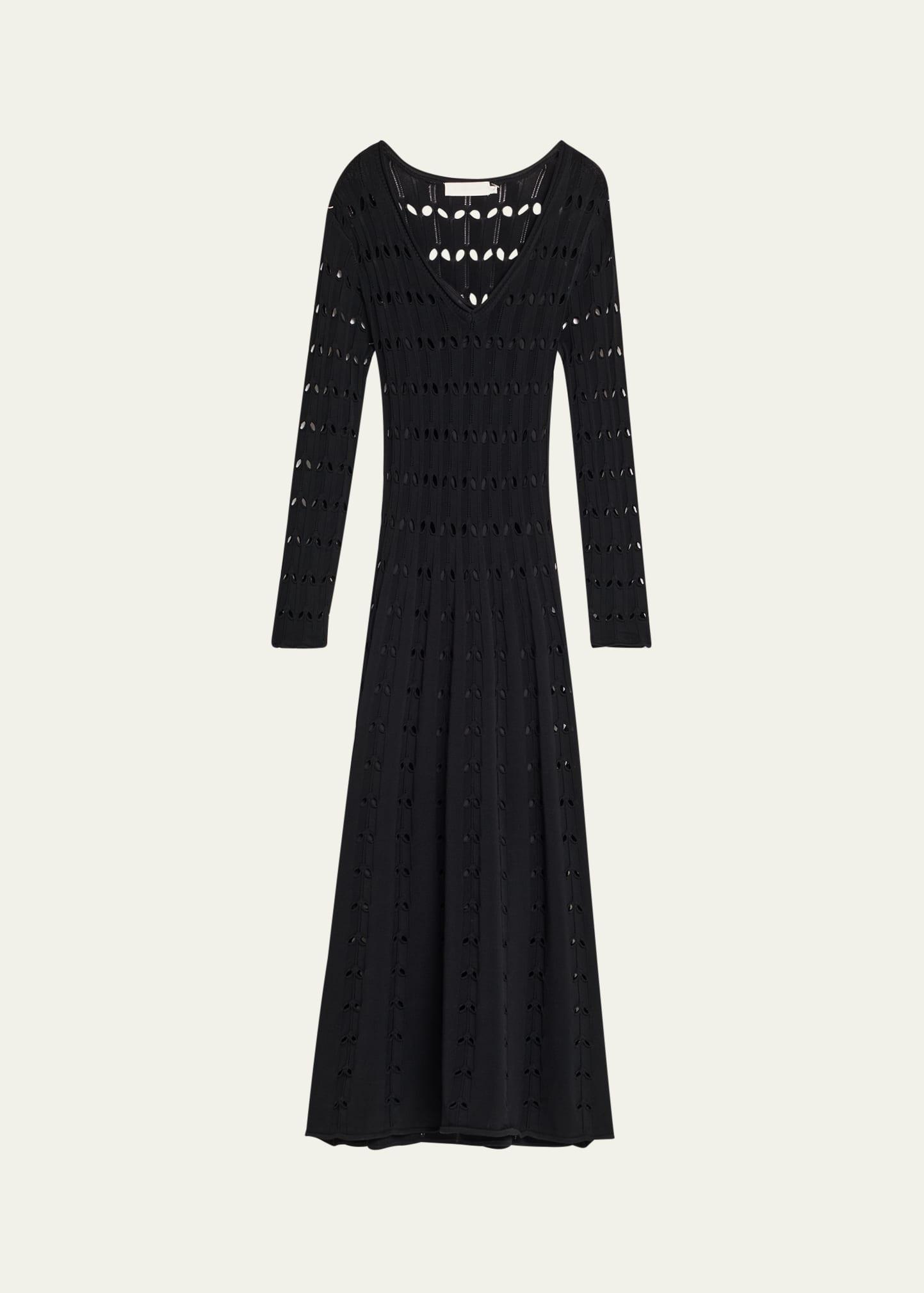 rhiannon pointelle maxi dress