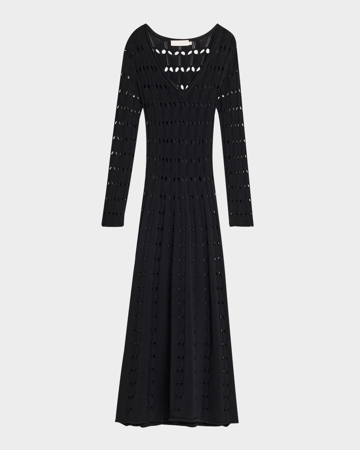 rhiannon pointelle maxi dress