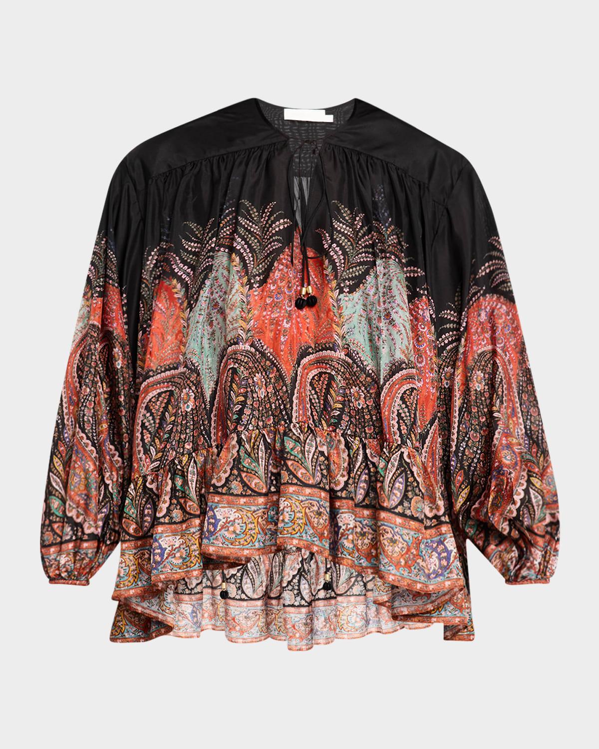 rhiannon ruffle billow blouse