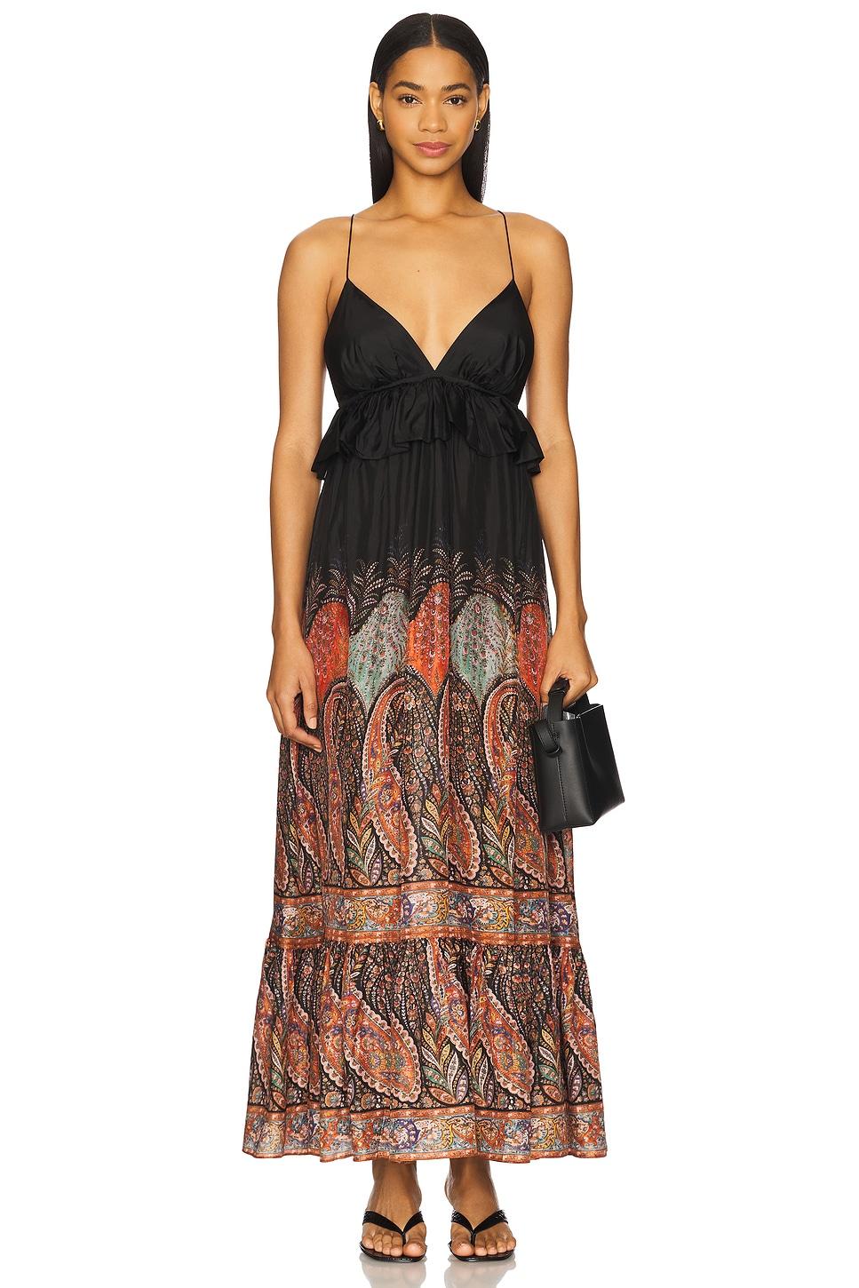 rhiannon ruffle maxi dress
