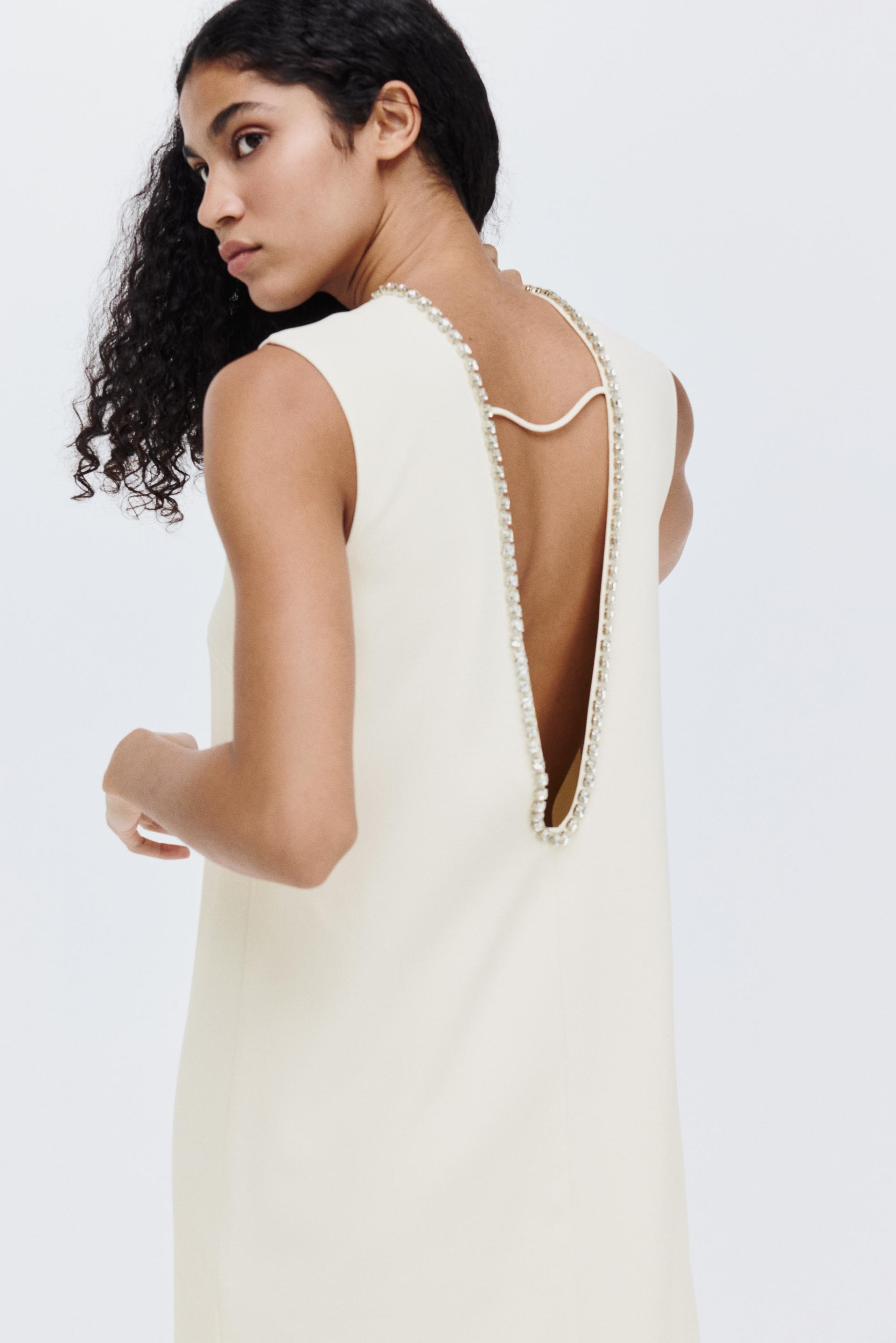 rhinestone-embellished dress