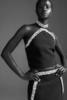 rhinestone-embellished halterneck top