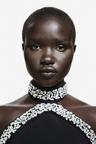 rhinestone-embellished halterneck top