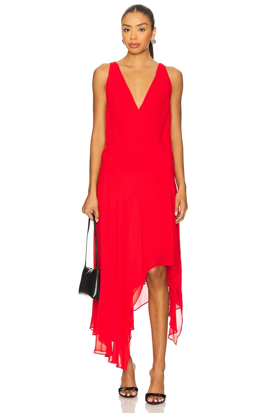 rhone wrap asymmetric dress