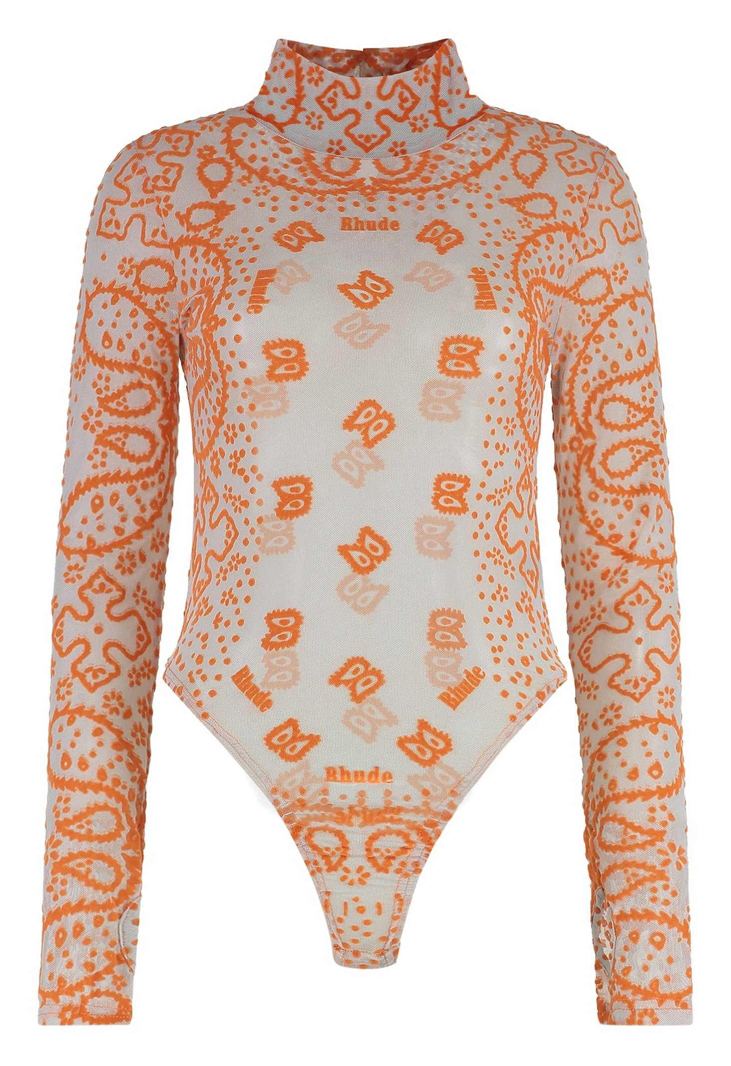 rhude tulle bodysuit