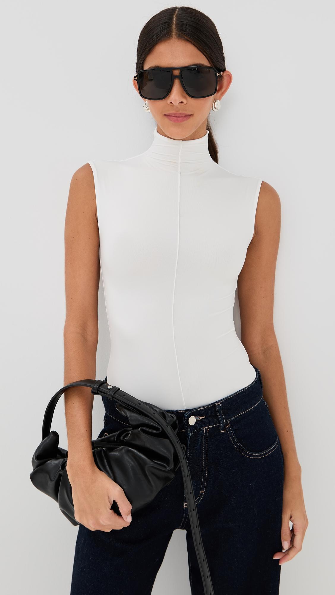 rhw sleeveless thong bodysuit