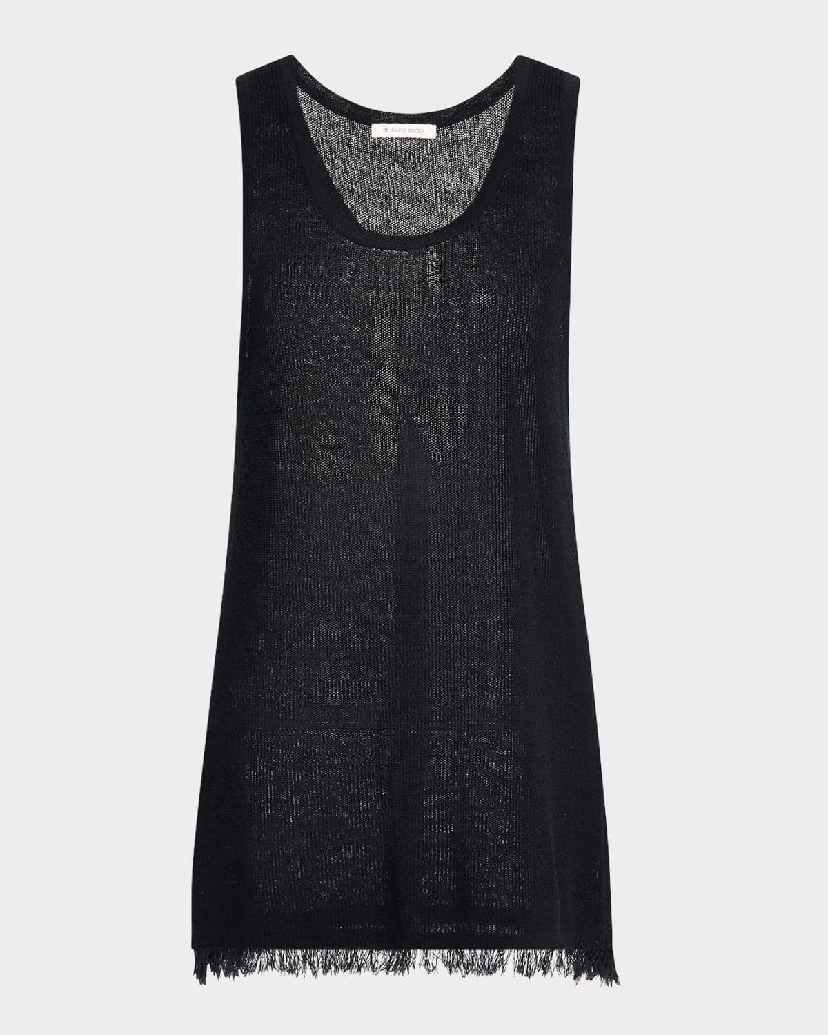 rhys fringe-hem knit tank